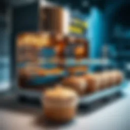 A state-of-the-art cupcake baking machine showcasing its advanced features