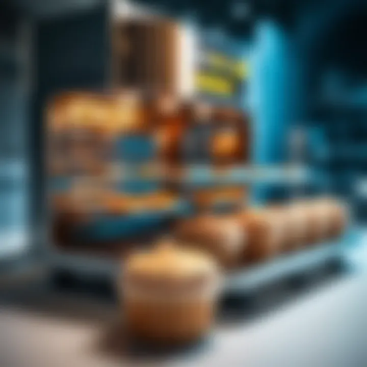 Advanced Cupcake Baking Technology A state-of-the-art cupcake baking machine showcasing its advanced features