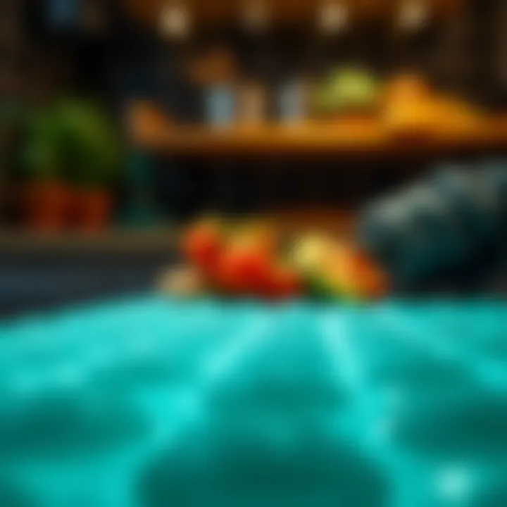 Close-up of gel material showcasing texture