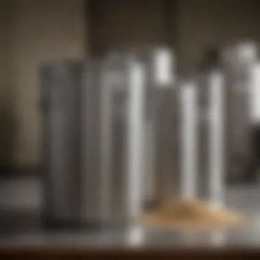 Importance of Maintenance for Flour Containers Well-maintained stainless steel container reflecting proper care