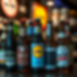 A selection of various beer bottles available at Lidl