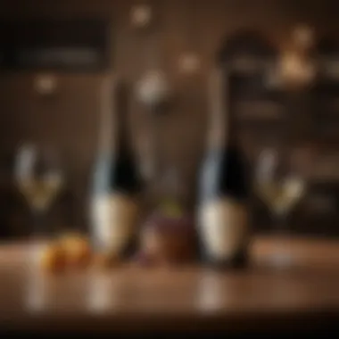 A selection of luxury wines with Dom Perignon featured prominently