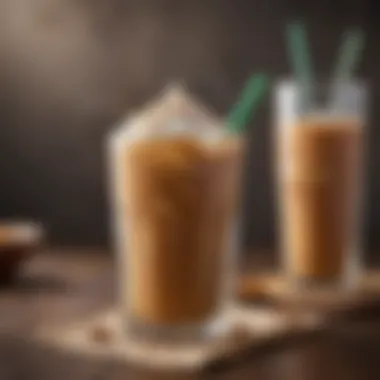Refreshing Iced Chai Tea Latte A refreshing iced chai tea latte served in a clear glass with a hint of spice.