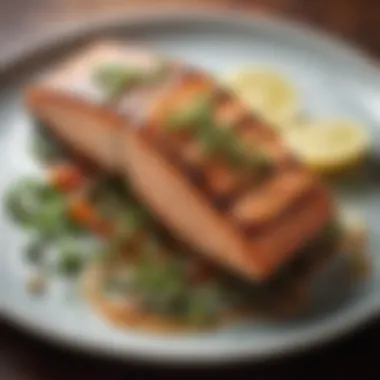Grilled Salmon with Herbs Deliciously grilled salmon with herbs