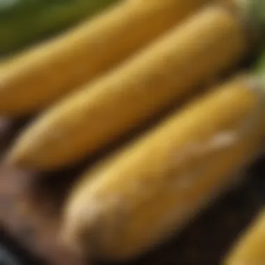 Freshly harvested corn ready for grilling