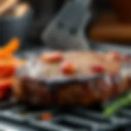 A beautifully seared steak showcasing a perfect crust and juicy interior