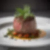 Elegant filet mignon seasoned with herbs and spices