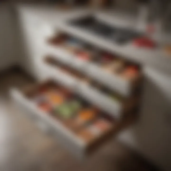 Contemporary storage drawer design with aesthetic appeal