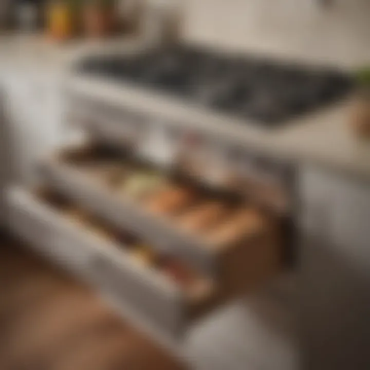 Comparison of traditional versus modern kitchen drawer styles