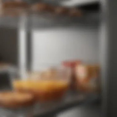 Close-up of materials used in a microwave pantry stand showcasing durability