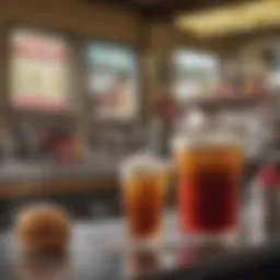 Soda fountain showcasing McDonald's unique beverage selection