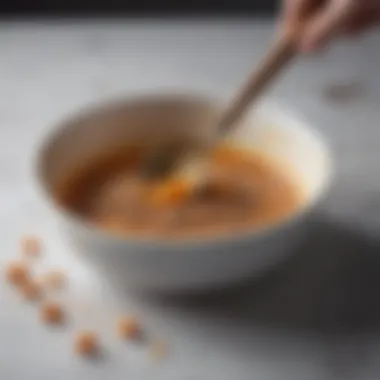 Correct technique for using a measuring scoop