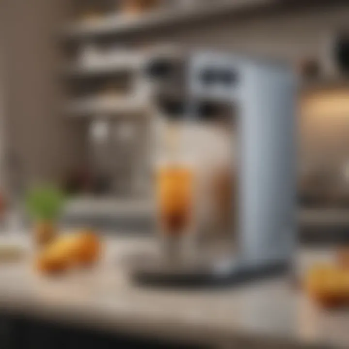 Drink pouring machine in a modern kitchen