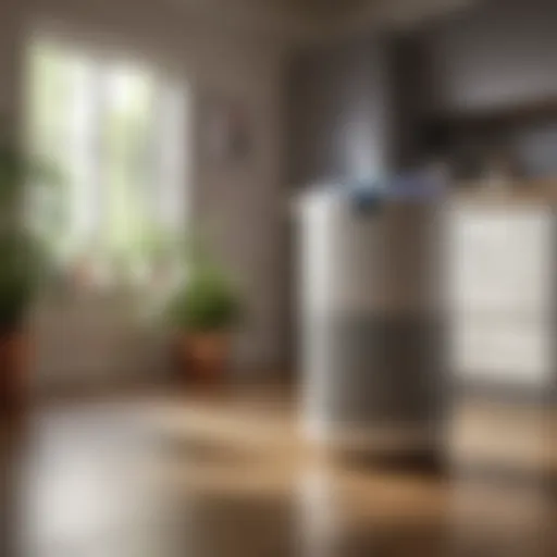 Molekule air purifier in a modern home setting