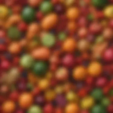 Vibrant Fruits and Vegetables A variety of colorful fruits and vegetables rich in vitamins and minerals