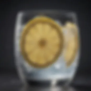 Refreshing Hydration A refreshing glass of water with lemon illustrating hydration
