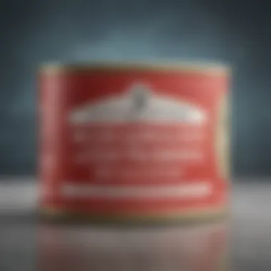 A sustainable seafood certification label on a can of tuna.