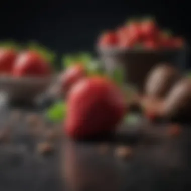 Choosing the Best Ingredients for Chocolate Strawberries Selection of premium strawberries and high-quality chocolate