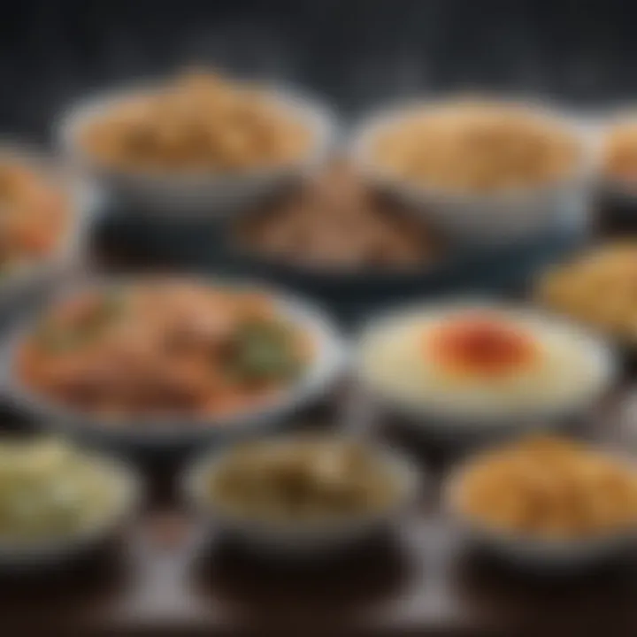 Balanced meal plan incorporating frozen foods