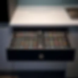 Elegant Nespresso capsule drawer showcasing a modern kitchen aesthetic