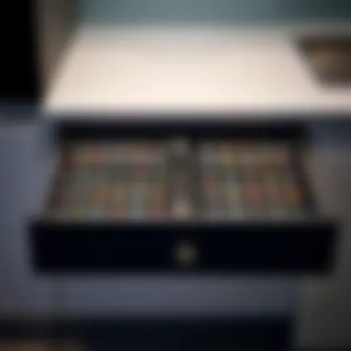 Elegant Nespresso capsule drawer showcasing a modern kitchen aesthetic
