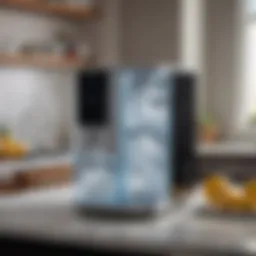 Sleek design of the NewAir Clear Ice Maker