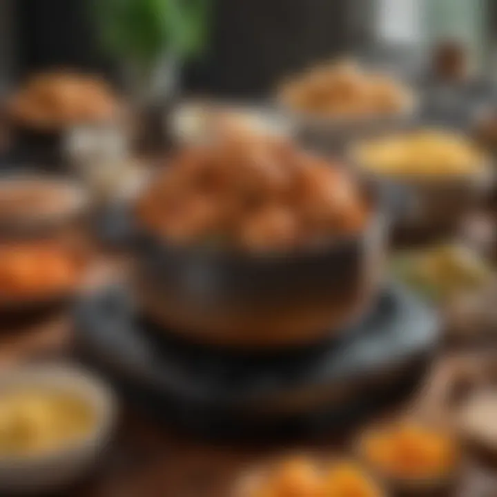 Ninja Foodi showcasing recipes for various cuisines