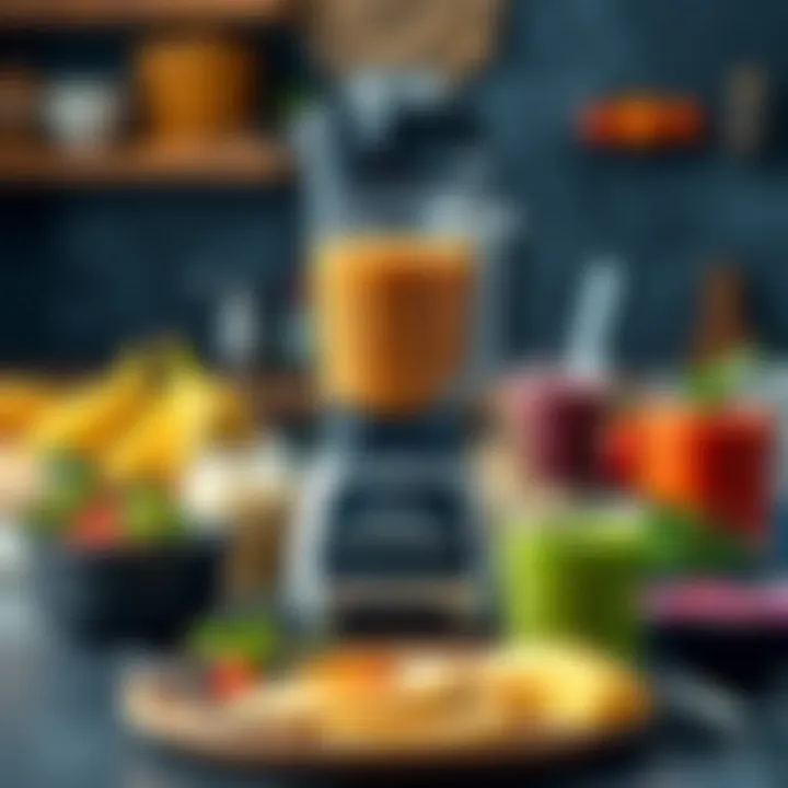 Delicious Creations: Smoothies and Sauces Made Easy An array of delicious smoothies and sauces created with the blender.