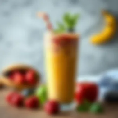 A colorful smoothie packed with essential nutrients