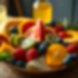 A vibrant fruit platter rich in hydration and vitamins