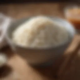 A bowl of plain rice to aid recovery