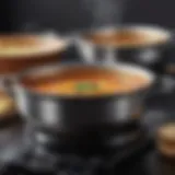 A close-up view of Nuwave compatible cookware showcasing its premium material and design