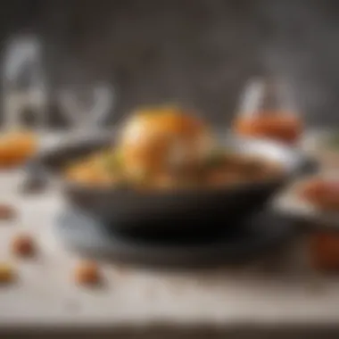 Gourmet Dish with Nuwave Technology A beautifully plated dish prepared using Nuwave technology