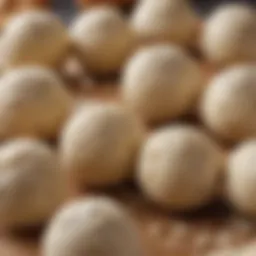 A close-up of Ooni dough balls showcasing their texture and consistency
