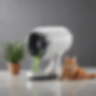 Innovative pet hair dryer catcher design showcasing its unique features