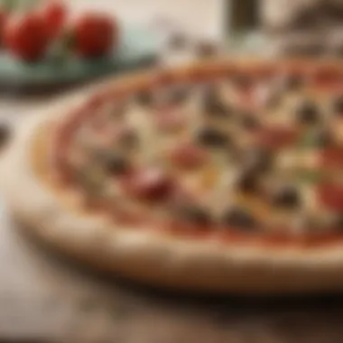 A high-quality pizza stone ready for baking