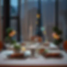 Elegant dining table set for a special occasion