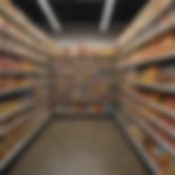 A selection of prepackaged treats in a modern grocery store aisle