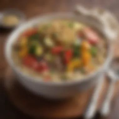 Savory Vegetable Oatmeal Savory oatmeal topped with vegetables and seeds