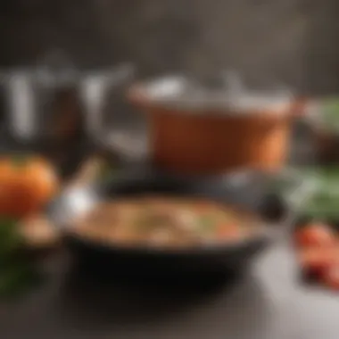 Premium Material and Craftsmanship Close-up of Rachael Ray cookware highlighting material quality and craftsmanship
