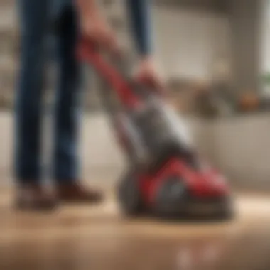 Performance demonstration of a rechargeable vacuum cleaner