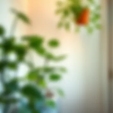 An indoor plant thriving in a well-lit corner