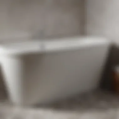 Installation of a bathtub liner showcasing ease of use