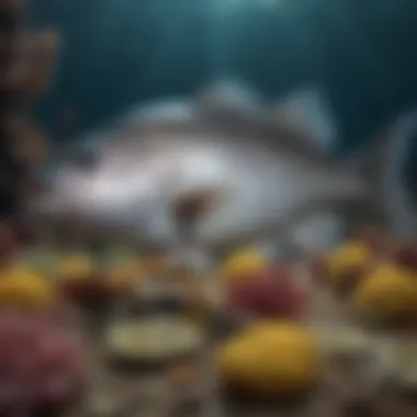 Breathtaking underwater habitat of sablefish