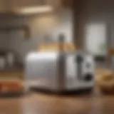 A modern toaster with advanced safety features