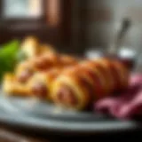 Delicious dog treats made with sausages and dough
