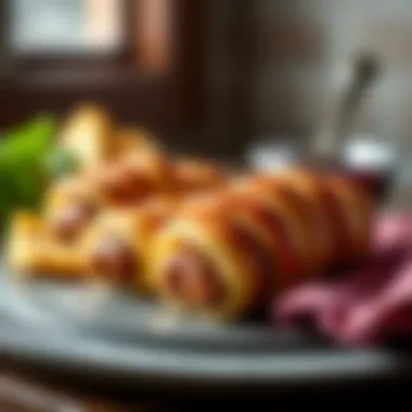 Homemade Sausages in a Blanket for Dogs Delicious dog treats made with sausages and dough