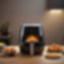 Diverse air fryer models showcasing sleek designs and varied sizes