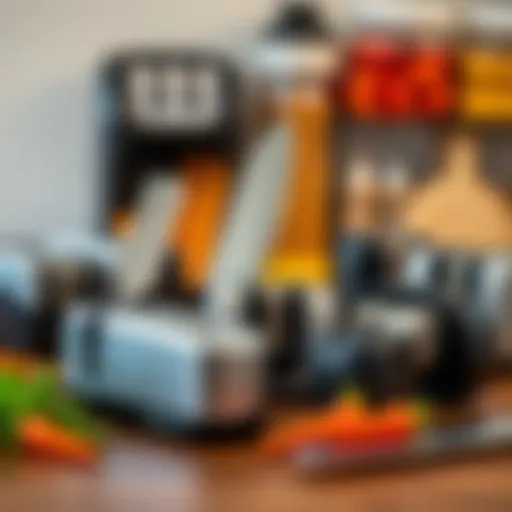 A collection of various Sharper Image knife sharpeners showcasing design diversity