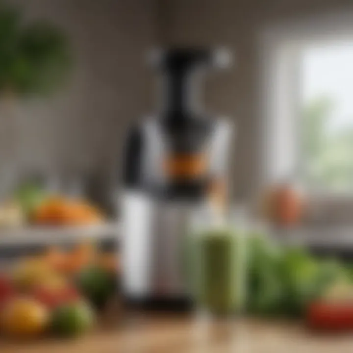 Juicing fresh produce with the Shine Juicer